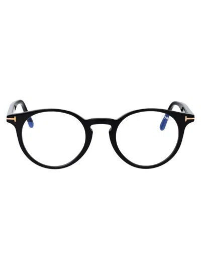 Tom Ford Nero Lucido Acetate Optical Glasses In Red