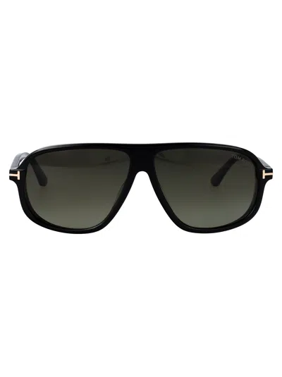 Tom Ford Nero Lucido Acetate Sunglasses