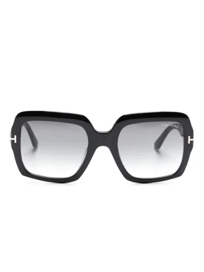 Tom Ford Kaya Square-frame Sunglasses In Black