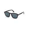 Tom Ford Nero Lucido / Blu Acetate Sunglasses