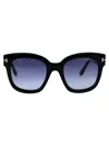 Tom Ford Geometric Frame Sunglasses In Blue