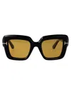 Tom Ford Esme Brown Square Ladies Sunglasses Ft1157 01e 50 In Black