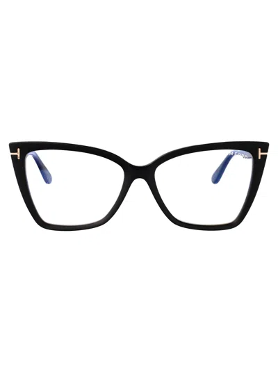 Tom Ford Nero/altro Acetate Glasses In Green