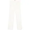 Tom Ford Pinstriped Trousers In White