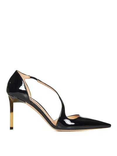 TOM FORD NEWTON BLACK PATENT CALF LEATHER PUMPS