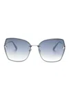 Tom Ford Nickie Butterfly-frame Sunglasses In Grau