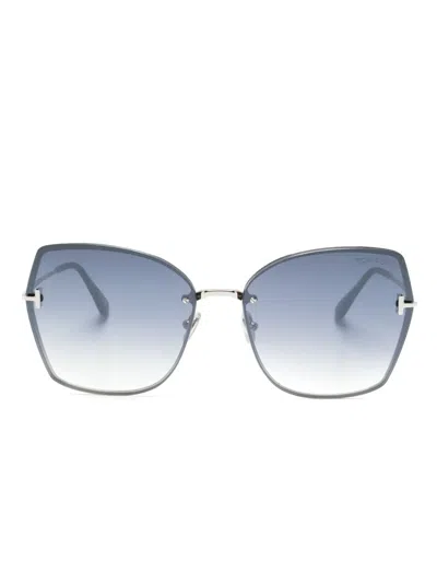 Tom Ford Nickie Butterfly-frame Sunglasses In Grau