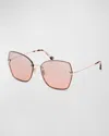 TOM FORD NICKIE METAL BUTTERFLY SUNGLASSES