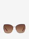Tom Ford Women's Nickie 2 Butterfly-frame Brown Gradient Gold-tone Sunglasses In Logo Printed On The Lens And Inside The Temples