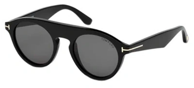 Pre-owned Tom Ford Nico Ft 1062 Shiny Black/brown Yellow (01e) Sunglasses