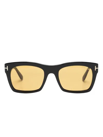 Tom Ford Nico Square Acetate Sunglasses In Schwarz