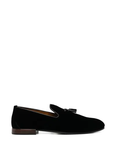 Tom Ford Nicolas Tassel-detail Velvet Loafers In Black