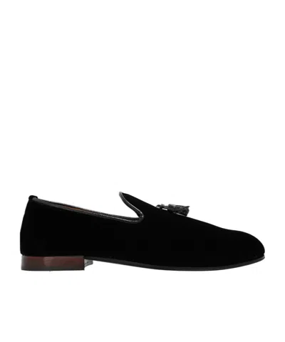 Tom Ford Nicolas Tassel-detail Velvet Loafers In Black