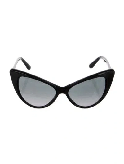 Pre-owned Tom Ford Nikita Cat-eye Sunglasses In Black