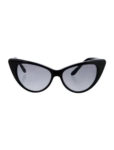 Pre-owned Tom Ford Nikita Cat-eye Sunglasses In Black