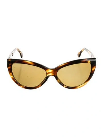 Pre-owned Tom Ford Nikita Cat-eye Sunglasses In Brown