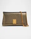 Tom Ford Nobile Mini Clutch Bag In Laminated Fabric