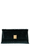 TOM FORD NOBILE PYTHON EMBOSSED LEATHER CLUTCH