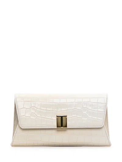 Tom Ford Noble Clutch Bag In White