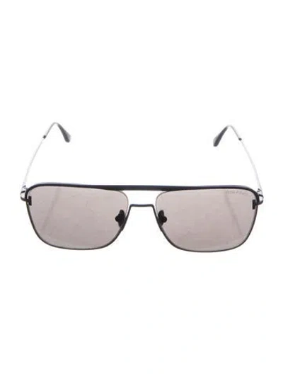 Pre-owned Tom Ford Nolan Aviator Sunglasses In Black