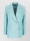 Tom Ford Notch Lapel Back Vent Pockets Jacket In Green