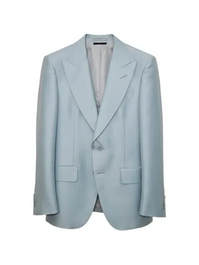 Tom Ford Notch Lapel Suit In Blue