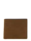 Tom Ford Nubuck Leather Wallet In Brown