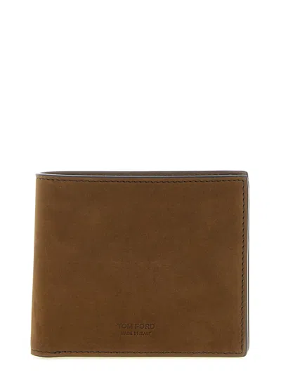 Tom Ford Nubuck Leather Wallet Wallets And Card Holders Brown