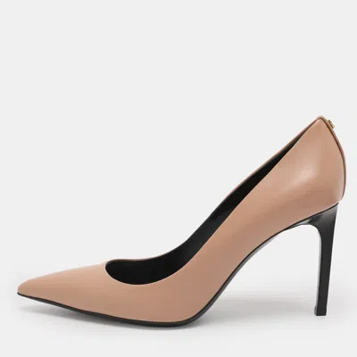 Pre-owned Tom Ford Nude Pink Leather Pumps Size 38