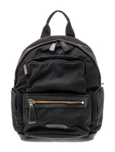 Pre-owned Tom Ford Nylon Backpack In Black
