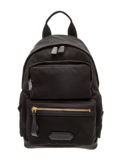 Pre-owned Tom Ford Nylon Backpack In Black