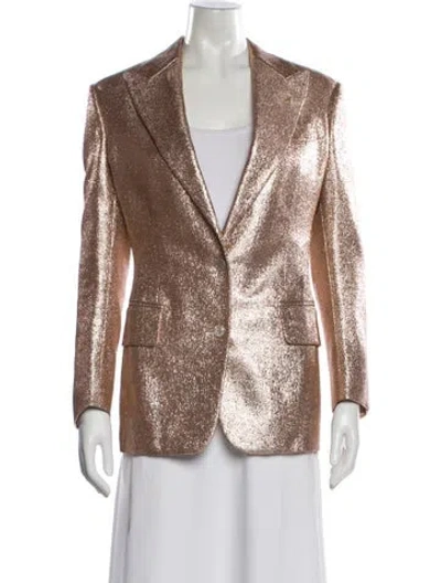 Pre-owned Tom Ford Nylon Blazer In Gold