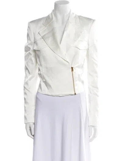 Pre-owned Tom Ford Nylon Blazer In White