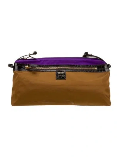Pre-owned Tom Ford Nylon Evening Bag In Brown
