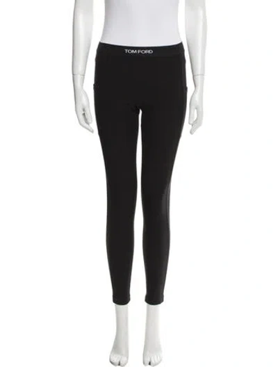 Pre-owned Tom Ford Nylon Skinny Leg Pants In Black