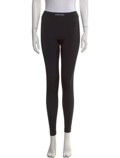 Pre-owned Tom Ford Nylon Skinny Leg Pants In Black
