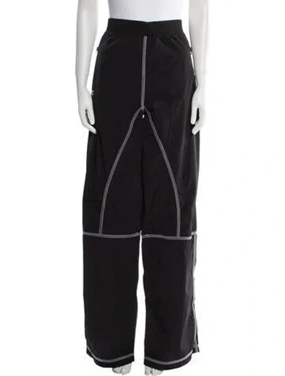 Pre-owned Tom Ford Nylon Wide Leg Pants In Black