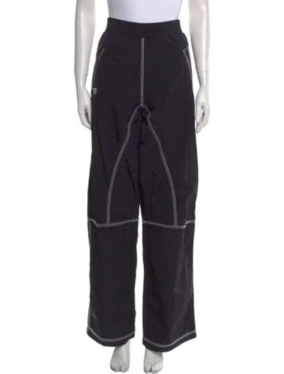 Pre-owned Tom Ford Nylon Wide Leg Pants In Black