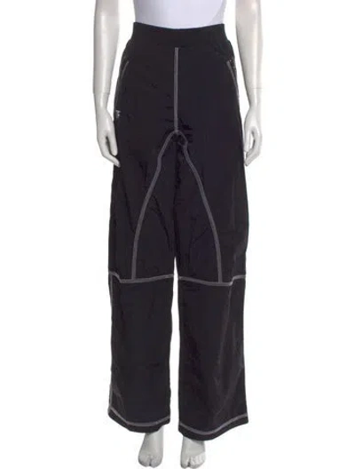 Pre-owned Tom Ford Nylon Wide Leg Pants In Black