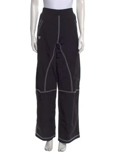 Pre-owned Tom Ford Nylon Wide Leg Pants In Black