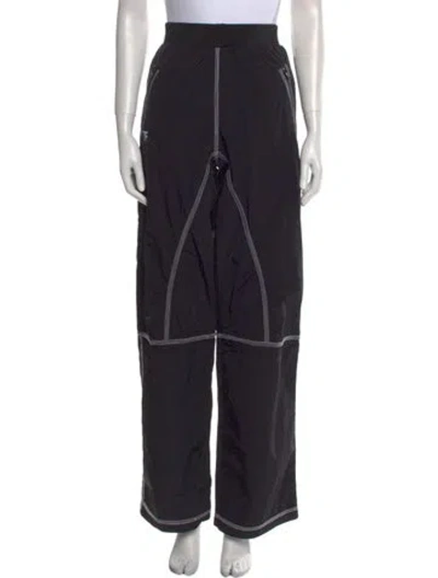 Pre-owned Tom Ford Nylon Wide Leg Pants In Black