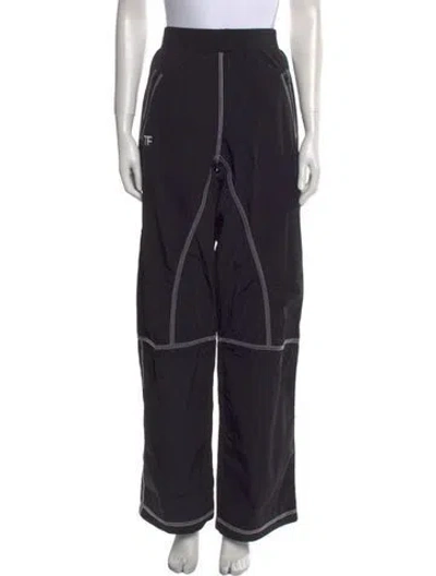 Pre-owned Tom Ford Nylon Wide Leg Pants In Black