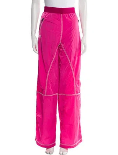 Pre-owned Tom Ford Nylon Wide Leg Pants In Pink