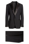 Tom Ford O'connor Black Stretch Wool Tuxedo In Black