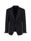 Tom Ford Single Breasted Blazer Notch Lapel Cuffs In Black