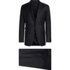 Tom Ford O'connor Herringbone Stripe Wool & Silk Suit In Navy