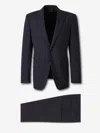 Tom Ford Plain Wool Suit In Blue