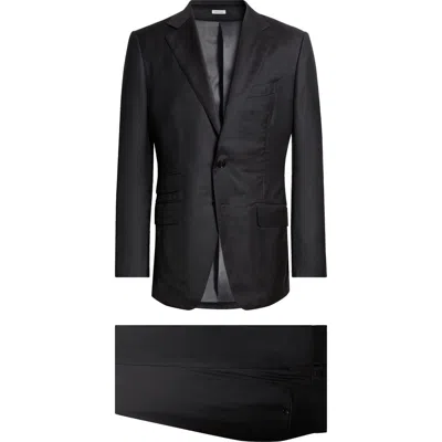 Tom Ford O'connor Super 140s Wool Master Twill Suit In Black