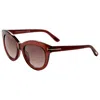 Tom Ford Odette Women's Sunglasses In Brown