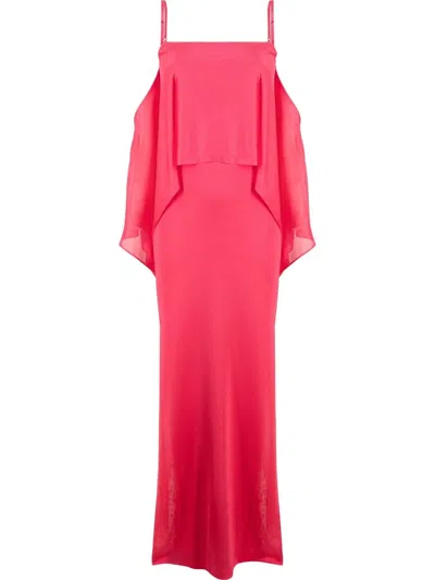 Tom Ford Mini Dress With Ruffles And Adjustable Straps In Pink
